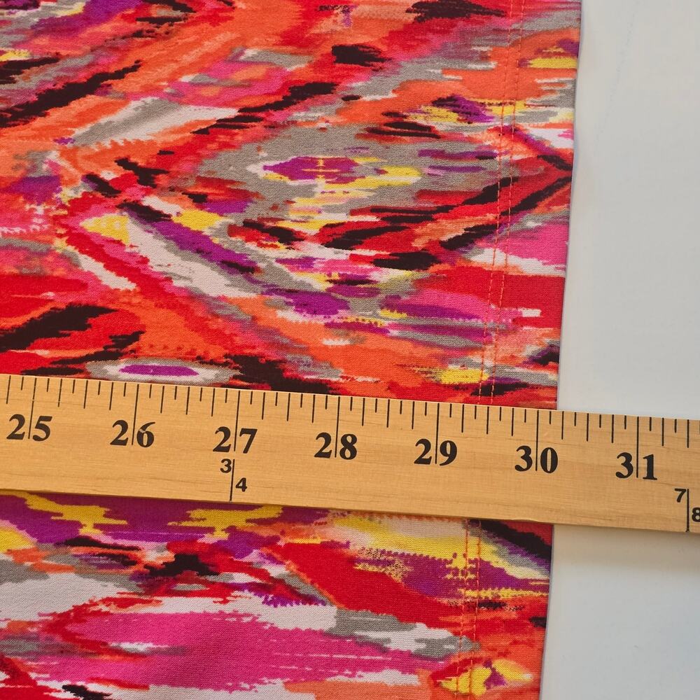 Susan Graver Top Womens Plus Size 1X Multicolor Liquid Knit Sleeveless Colorful - Picture 9 of 9